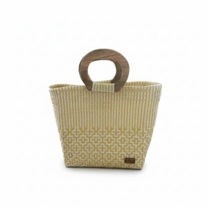 Elena wooden Handle Tote