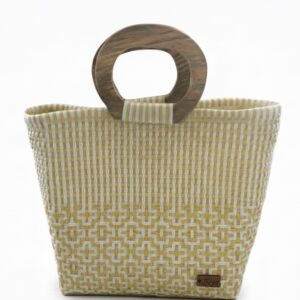 Elena wooden Handle Tote